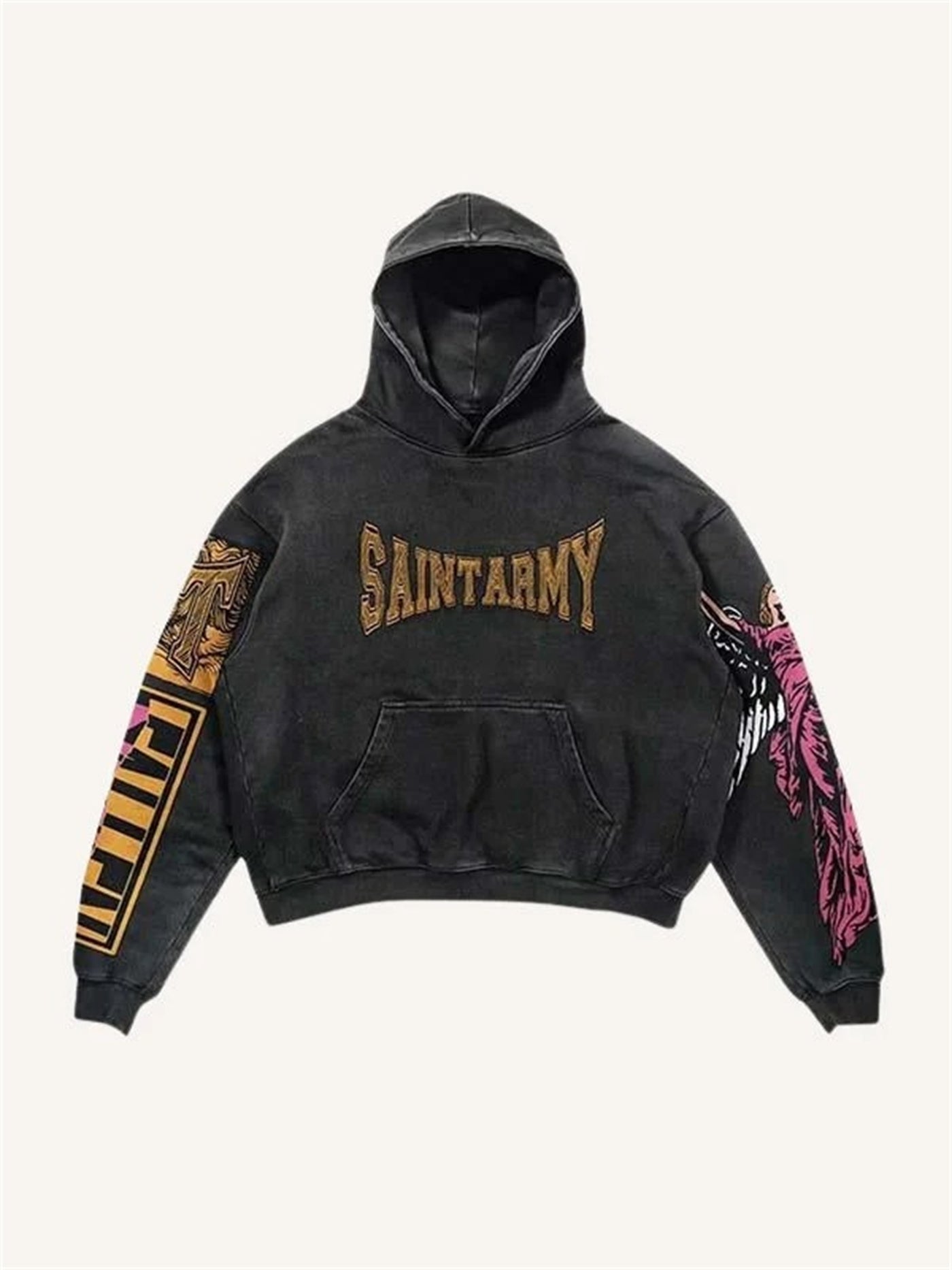 Men’s Graphic Hoodie – Oversized Streetwear Pullover Hooded Sweatshirt