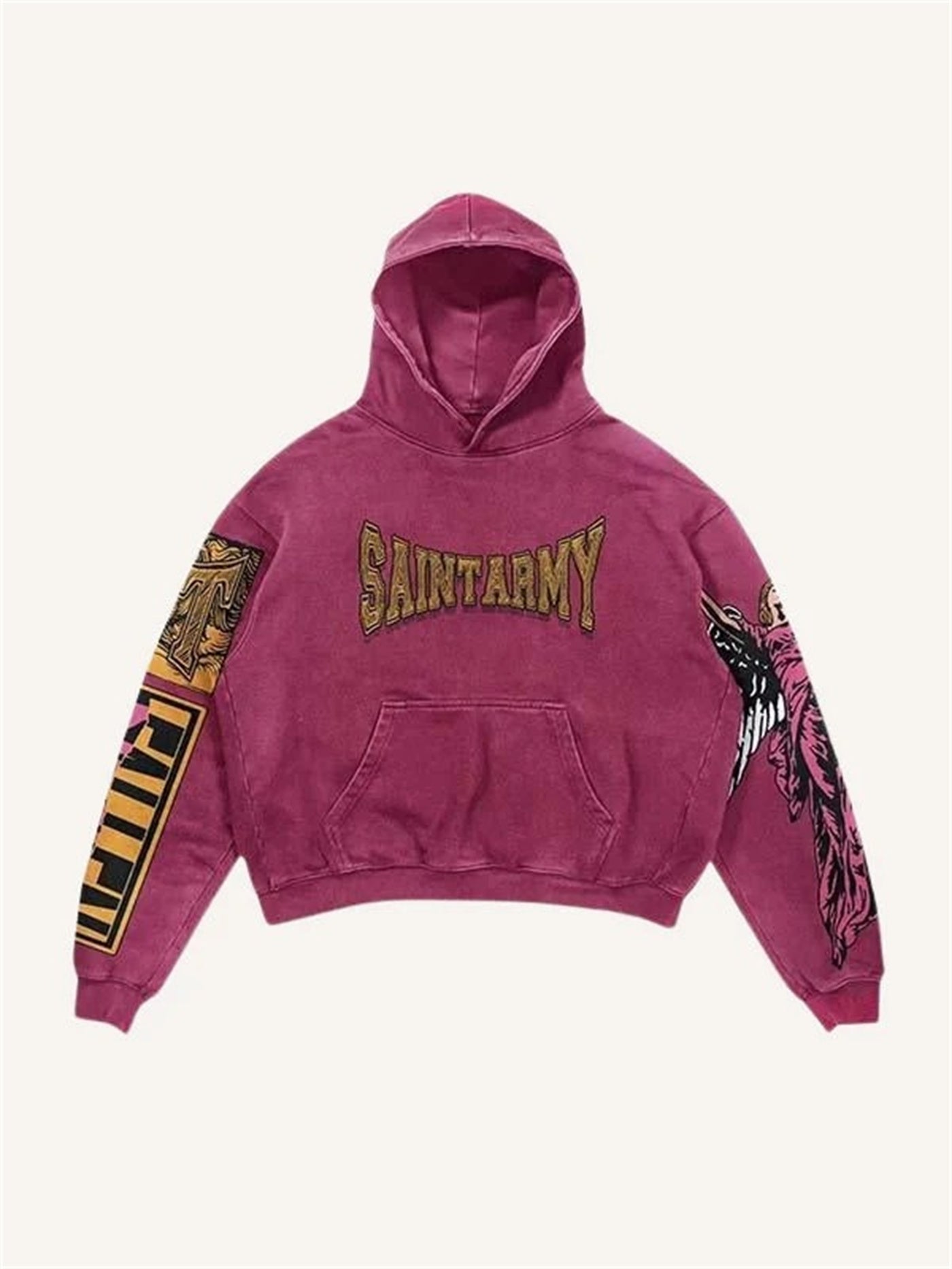 Men’s Graphic Hoodie – Oversized Streetwear Pullover Hooded Sweatshirt