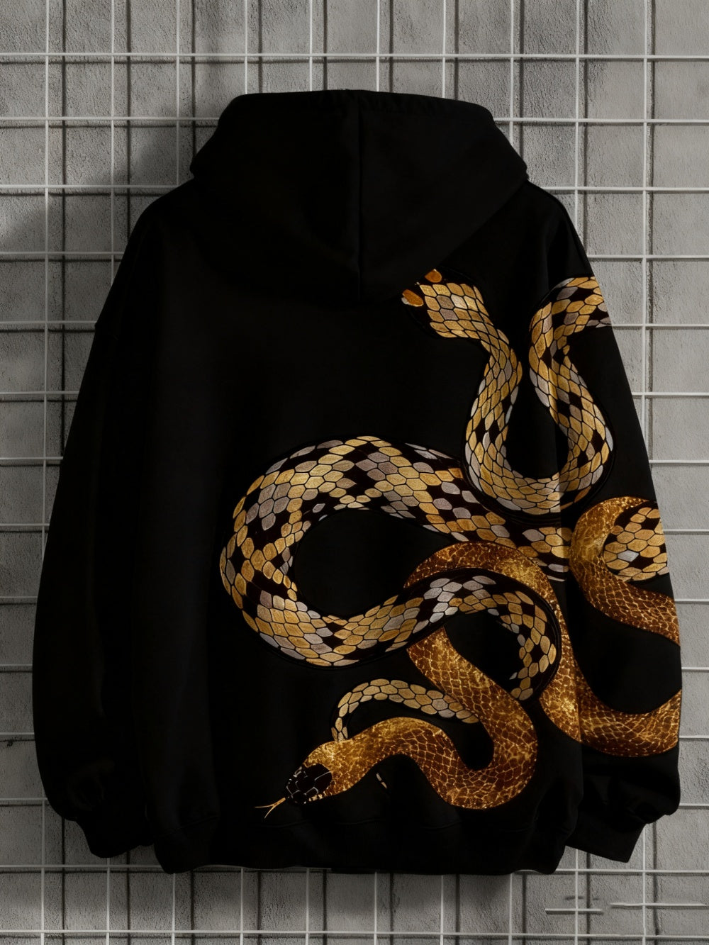 Men’s Printed Long Sleeve Hoodie – Casual Pullover Sweatshirt