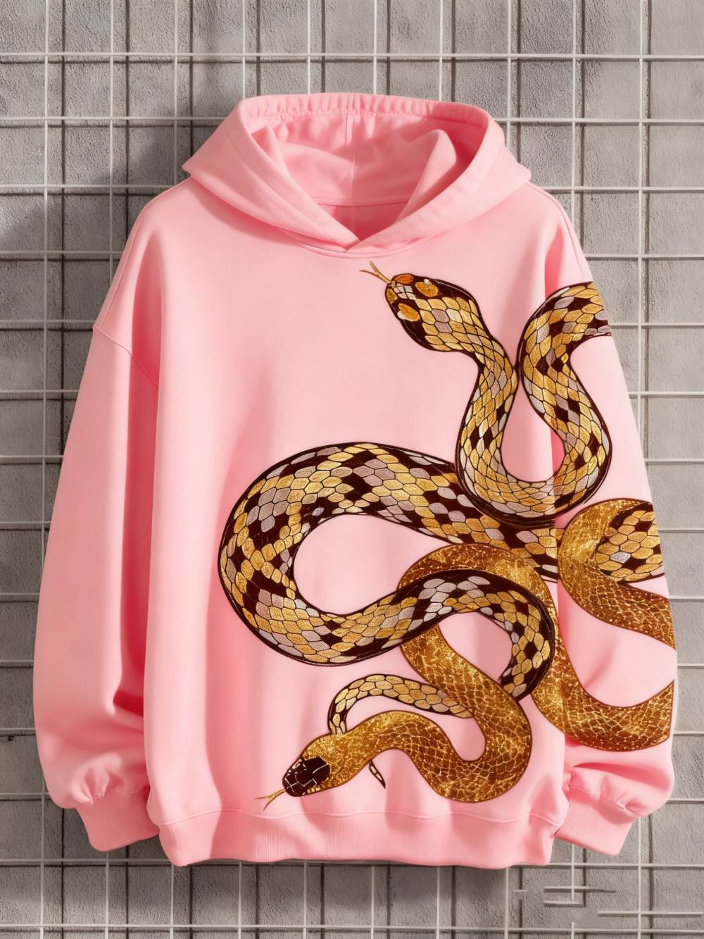 Men’s Printed Long Sleeve Hoodie – Casual Pullover Sweatshirt