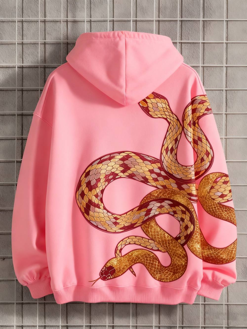 Men’s Printed Long Sleeve Hoodie – Casual Pullover Sweatshirt