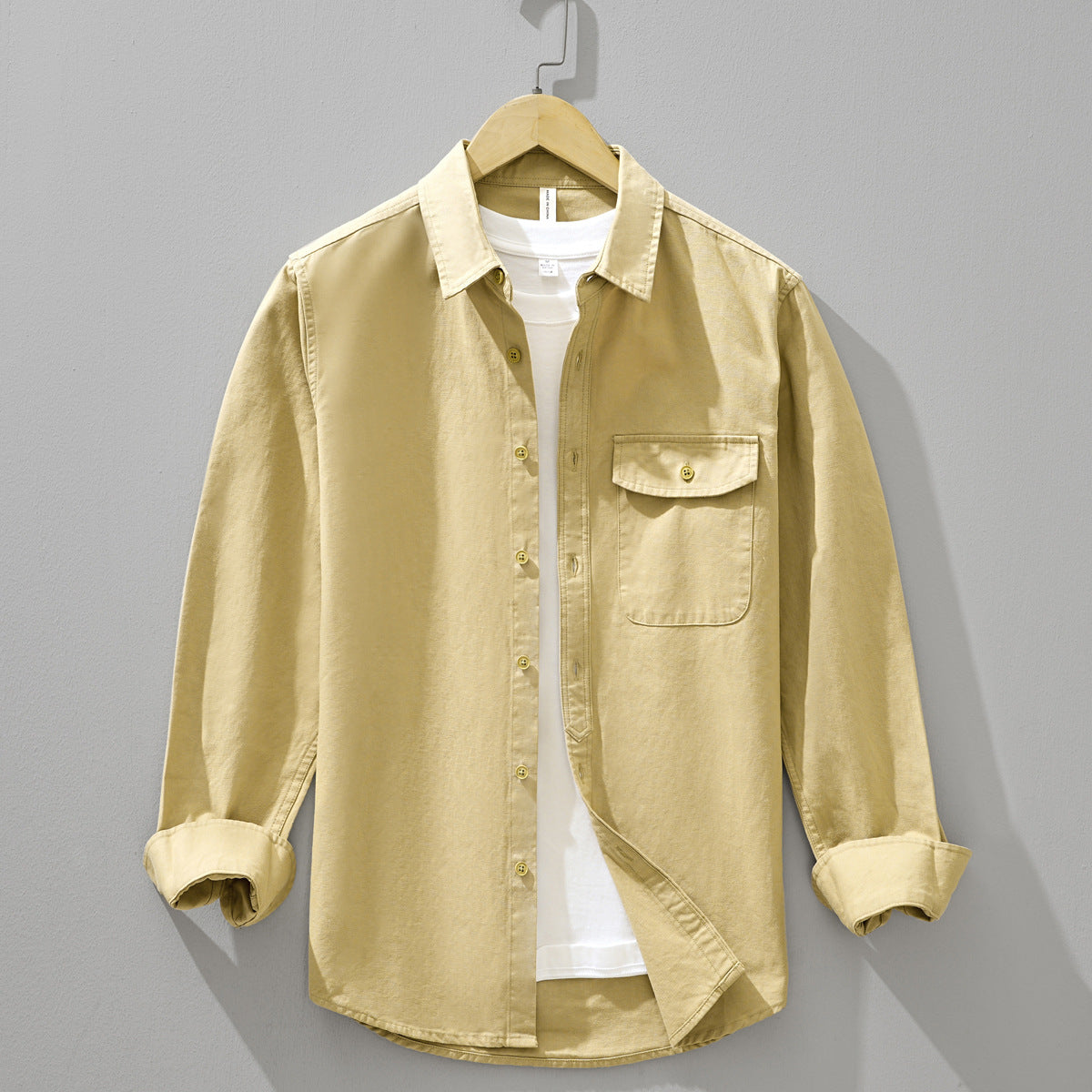 Men’s Lightweight Button-Up Shirt – Casual Everyday Essential