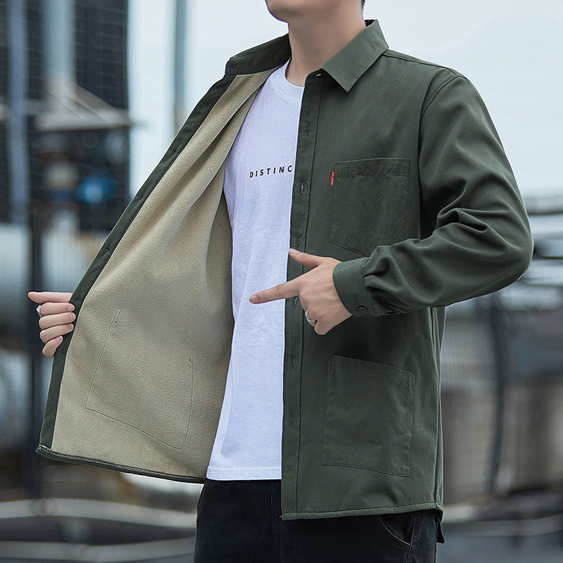 Men’s Casual Overshirt Jacket – Lightweight Button-Up Layer